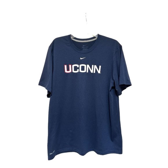 Nike Other - UConn Nike Dri-Fit  Navy T Shirt U Conn Huskies Connecticut Mens Large L
